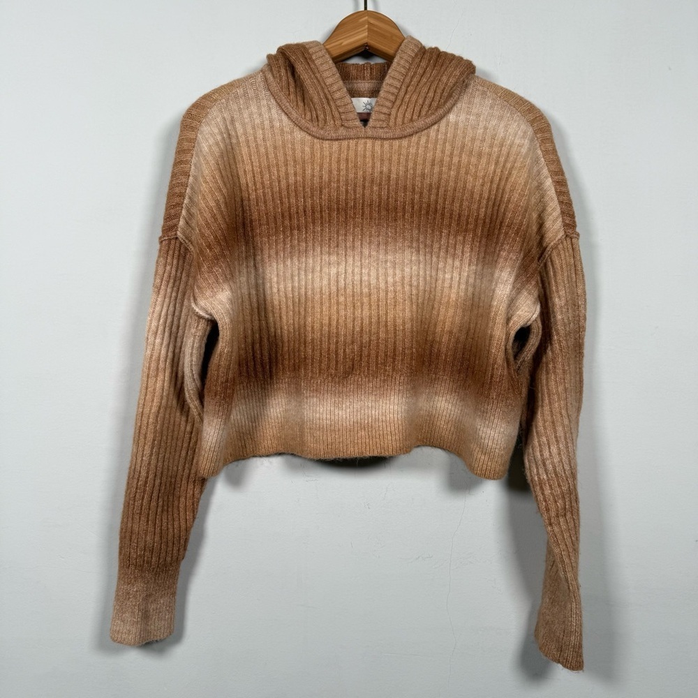 OFFLINE By Aerie Ribbed Cropped Sweater Hoodie, Size S, Great Condition!